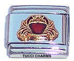 Italian Charms 9mm - Fits Nomination - RED CRAB -T