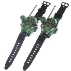 2Pcs Multifunction Watch/Walkie Talkie with Antenna - Green -  LAST SET!!! - O.C