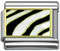 Italian Charms - Fits All 9mm Modular Bracelets - Enamel -  ZEBRA PRINT (Z)