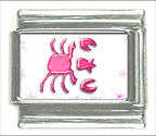 Italian Charms - Fits All 9mm Modular Bracelets - Enamel - Zodiac - CANCER