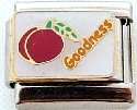 Italian Charms - Fits All 9mm Modular Bracelets - Enamel -  FRUITS OF THE SPIRIT - GOODNESS (Z)