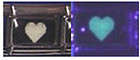 Italian Charms 9mm - Fits Nomination - Enamel - GLOW IN THE DARK - HEART (T)