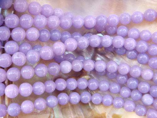 Melbon Store - 47 pieces - Natural Light Purple Chalcedony 8mm Beads - O.C.