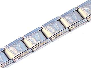 Italian Charms & Bracelets - 9mm MATTE Starter Bracelet with BUTTERFLIES - 18 Links