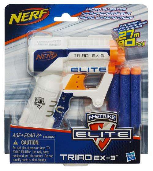 NEW & IN STOCK -  100% Genuine HASBRO Nerf N-strike Elite Triad Ex-3 Blaster