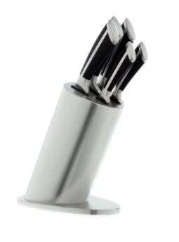 LAGUTTI HOME CONCEPTS - George & Mason - Ultra Stylish Cultro Block Knife Set - Set of 6