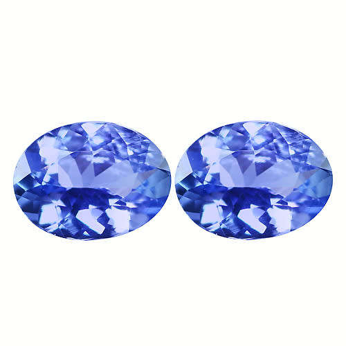 THE VAULT Offers 2 Pcs Glistening "UNTREATED" 100% Natural TANZANITE - Blue Violet - 0.37tcw