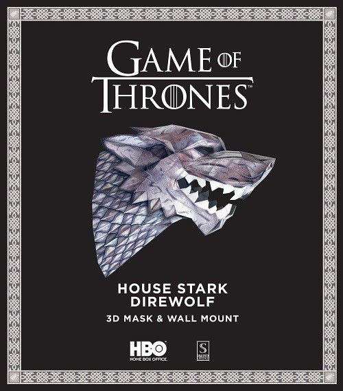 THE BOOKWORM Offers GAME OF THRONES: House Stark - Direwolf 3D Mask & Wall Mount