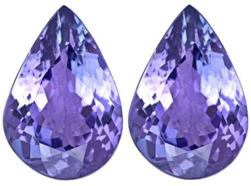 THE VAULT Offers 2 Pcs of 100% Exceptional Bluish Pinkish Violet Natural TANZANITE - 1.31tcw