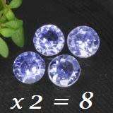 THE VAULT Proudly Offers 8 Pcs 100% Natural TANZANITE - Blue Violet - 0.85tcw - 1 Bid takes ALL