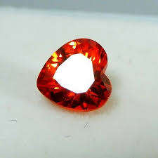 R25.00 SUNDAY!!! Natural AAA Neon RED ZIRCON - 2.39ct - Beautiful Heart Cut - CAMBODIA - FREE BOX