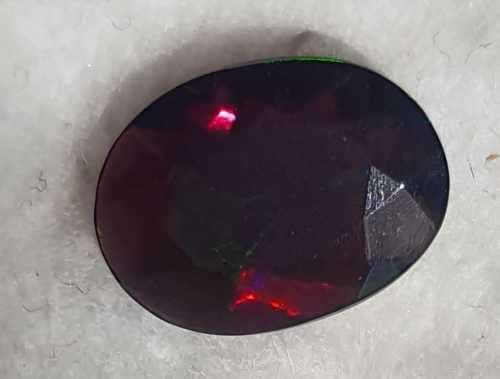 "ULTRA RARE" Untreated 1.21ct Natural Faceted BLACK OPAL with Play of Colour - READ BELOW