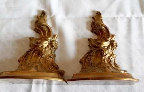 Impressive Pair of Brass Sconces