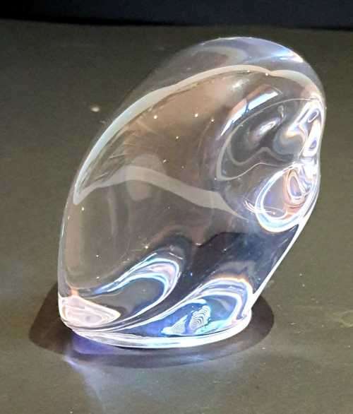 Rare Air France Concorde 1st Class Gift - Portieux Crystal Owl Paperweight - Grows in Value