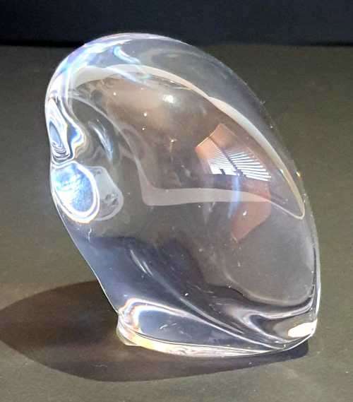 Rare Air France Concorde 1st Class Gift - Portieux Crystal Owl Paperweight - Grows in Value