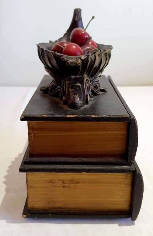 Exceptional Jewelry/Trinket Box - 2 Drawers with Decorative Bowl and Cherries on Top - Stunning!!!