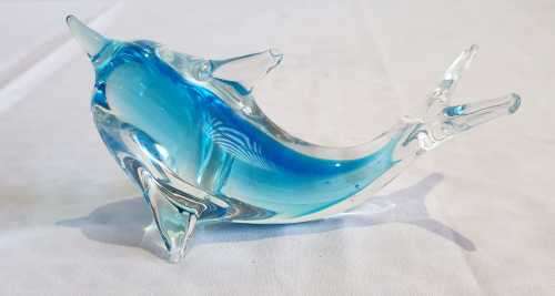 Stunning Hand Blown Murano Glass Dolphin (1) - VGC - All Appendages Fully Intact as Pics
