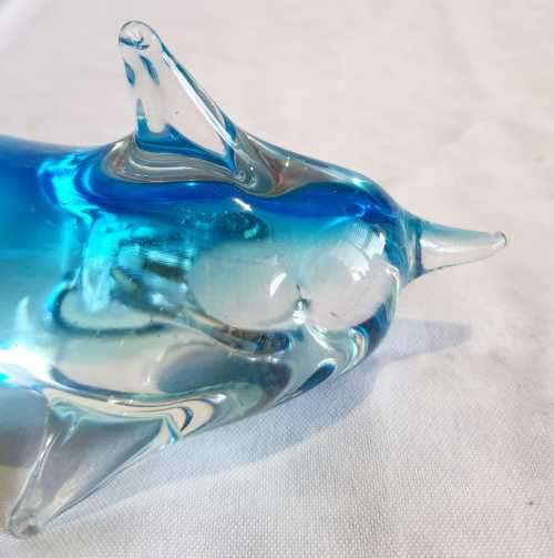 Stunning Hand Blown Murano Glass Dolphin (1) - VGC - All Appendages Fully Intact as Pics