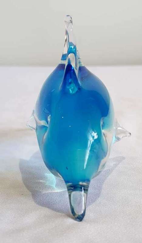 Stunning Hand Blown Murano Glass Dolphin (2) - VGC - All Appendages Fully Intact as Pics