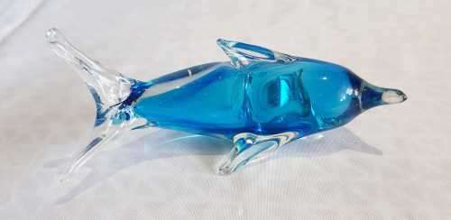 Stunning Hand Blown Murano Glass Dolphin (2) - VGC - All Appendages Fully Intact as Pics