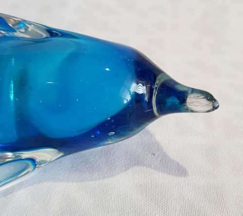 Stunning Hand Blown Murano Glass Dolphin (2) - VGC - All Appendages Fully Intact as Pics