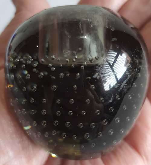 Sensational Pair of Venetian Hand Blown Candle Holders with Bubbles - Great for Load Shedding