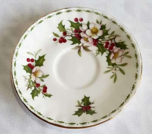 c.70`s Royal Albert Miniature Duo Flower of the Month Series Decembers Christmas Rose - Marked