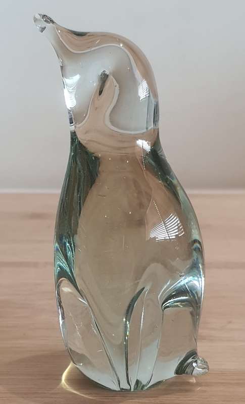 Ngwenya Swaziland - Hand Blown Recycled Glass - Penguin 2
