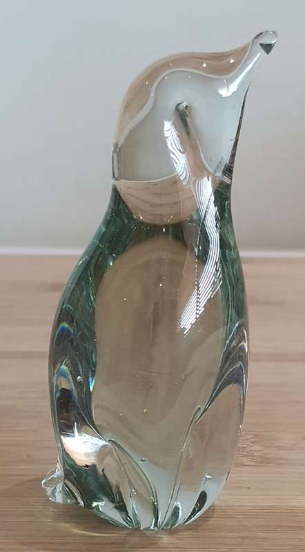 Ngwenya Swaziland - Hand Blown Recycled Glass - Penguin 2