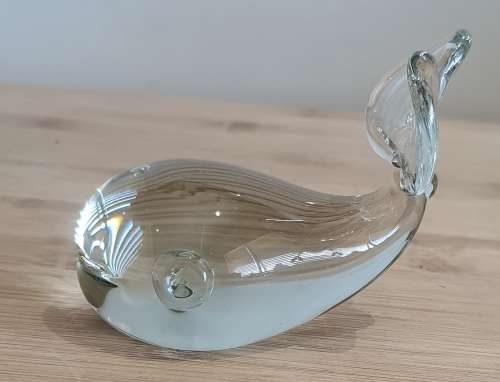 Ngwenya Swaziland - Hand Blown Recycled Glass - Whale with Blowhole