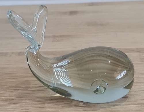 Ngwenya Swaziland - Hand Blown Recycled Glass - Whale with Blowhole
