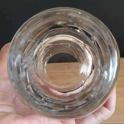 Genuine Marked with Stickers and Engraving BOHEMIA Lead Crystal Cut Vase - 1.779kg