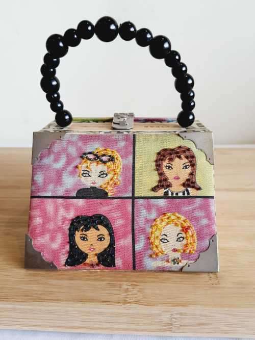 Guess what this bag is made from? Hand Made by a 12 year old - Ingenious!!!