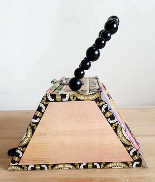 Guess what this bag is made from? Hand Made by a 12 year old - Ingenious!!!