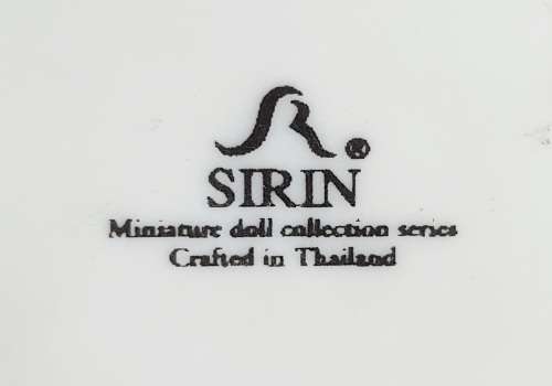 Collectable Thai SIRIN 18ct Gold Trim and Crystals Hand Made Miniature Doll Series (2)  - Marked