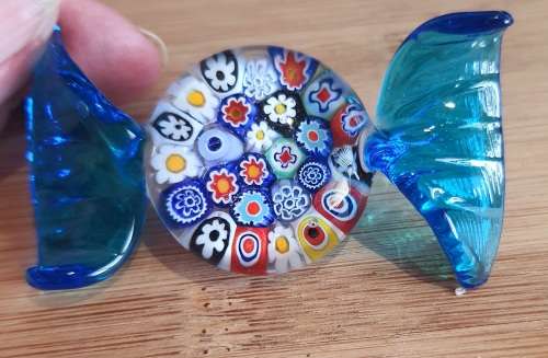Rare to Find - Murano Hand Blown Sweet with Millefiori Centre - Incredible Craftmanship (2)