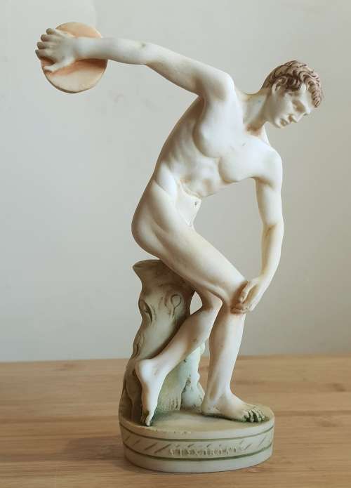 18cm Discobolus Sculpture Reproduction of Greek Sculptor Myrons work in Composite Materials