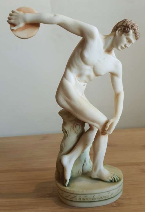 18cm Discobolus Sculpture Reproduction of Greek Sculptor Myrons work in Composite Materials