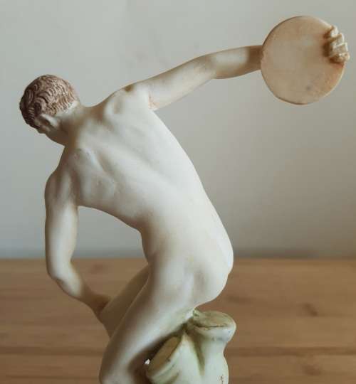 18cm Discobolus Sculpture Reproduction of Greek Sculptor Myrons work in Composite Materials