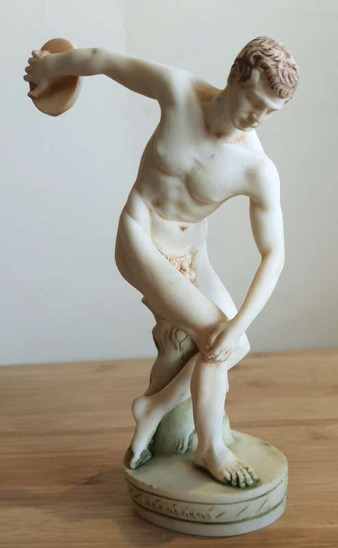 18cm Discobolus Sculpture Reproduction of Greek Sculptor Myrons work in Composite Materials