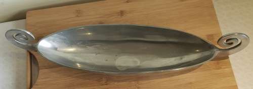 Functional Art : In the style of Carrol Boyes is a 53cm Hand Crafted Aluminium Bowl