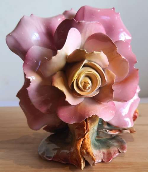 Incredibly Detailed Hand Crafted `Fallen Rose` - Detail is Amazing - Proof it is Handmade