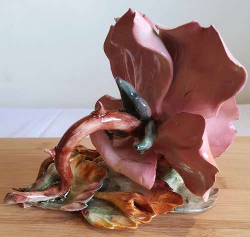 Incredibly Detailed Hand Crafted `Fallen Rose` - Detail is Amazing - Proof it is Handmade