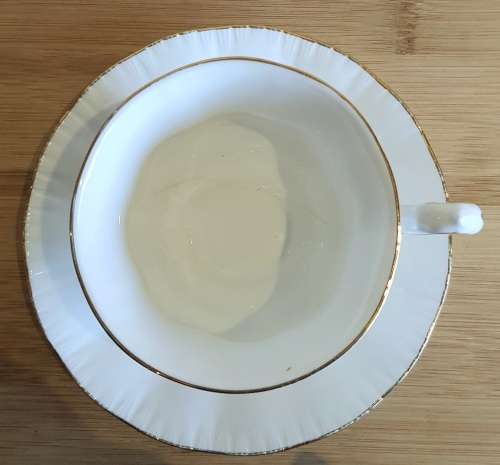 Ultra Rare Vintage Royal Albert Paragon Stoke on Trent White with Gold Trim Duo c.1960 - Marked