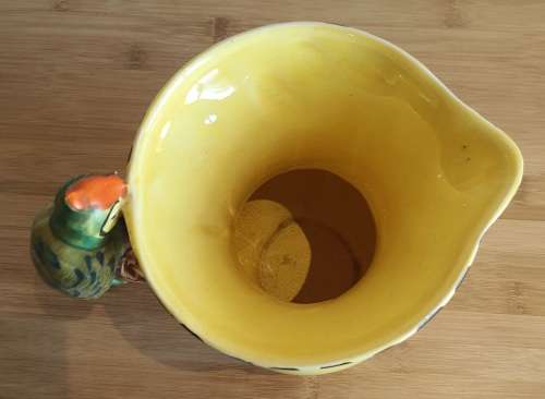 Eye Catching 22cm WADEHEATH Jug with Gorgeous Bird Handle c.`34 - Marked