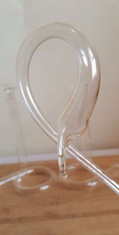 From Yesteryear - 5 Vintage Paper Thin Glass Pieces - 3 Vases and 2 Swans