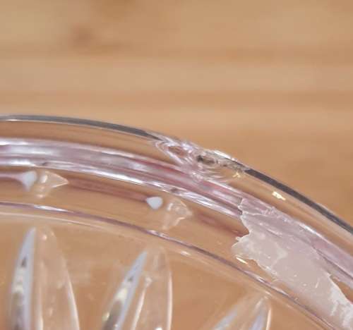 Glass Dresser Tray with Powder Container,Lid and Puff as Well as Ring Holder with Lid