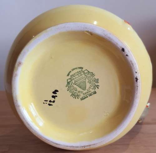 Vibrant Burleigh Ware Jug with Stunning African Grey Handle c.1930`s - Marked