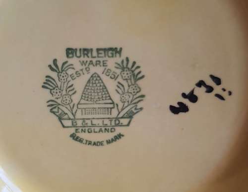 Vibrant Burleigh Ware Jug with Stunning African Grey Handle c.1930`s - Marked