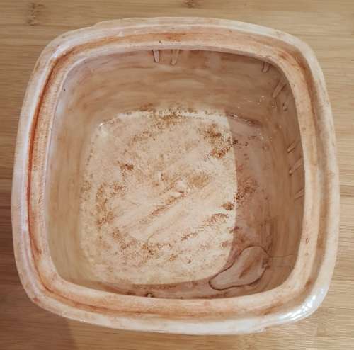 Stunning Vintage Square Hand Made Ceramic Lidded Server - Marked